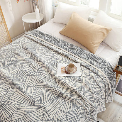 Moderne Steppdecke aus gestreifter Musselin-Baumwollgaze - image 2