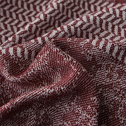 Moderne Jacquard-Steppdecke aus Baumwolle mit Quasten zum Wenden - image 4