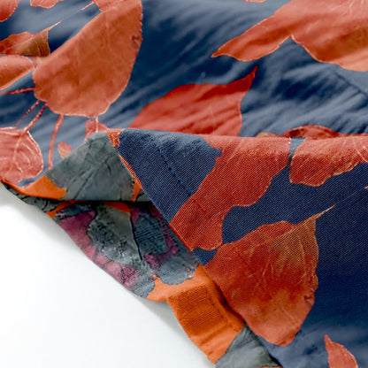 Loungewear-Set aus Baumwoll-Kimono mit botanischem Blattmuster - image 4