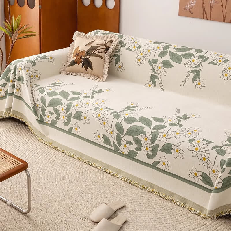 Rustikale Lily Chenille-Sofa-Überwurfdecke - image 3