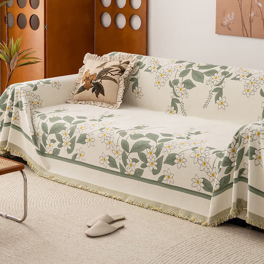 Rustikale Lily Chenille-Sofa-Überwurfdecke - 180cm x 340cm - image 1