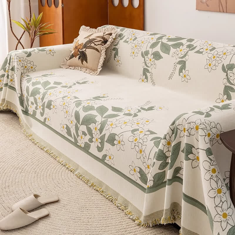 Rustikale Lily Chenille-Sofa-Überwurfdecke - image 2