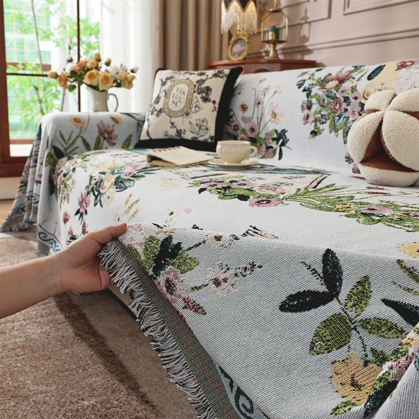 Chenille-Sofadecke „Countryside Town“ - image 4