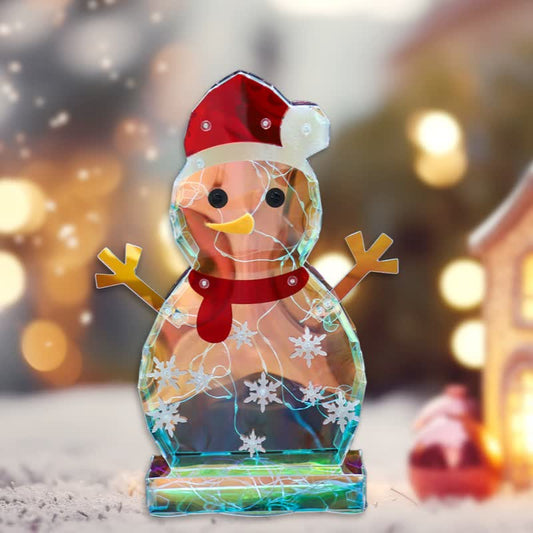 3D-Schneemann-Unendlichkeitslichter-Dekoration - image 1