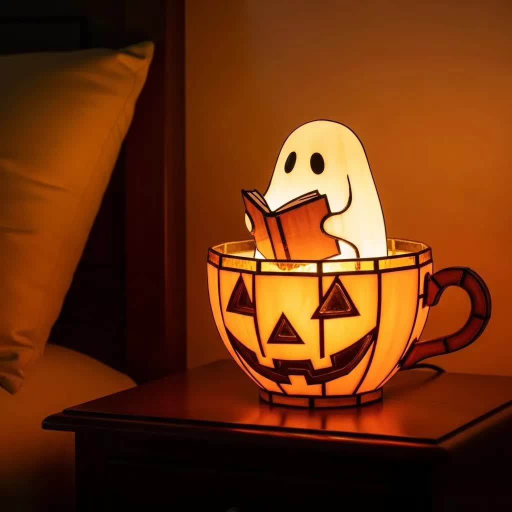 Halloween Geist Leselicht Dekoration - D - 13 cm x 14.5 cm x 15 cm - image 8