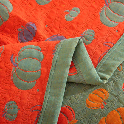 Tagesdecke aus Bio-Baumwolle „Kürbis“ - image 17