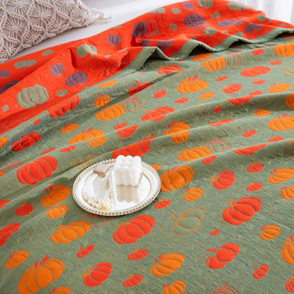 Tagesdecke aus Bio-Baumwolle „Kürbis“ - image 5
