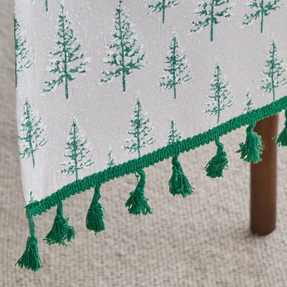 Tischläufer mit grünem Tannenbaum - image 6