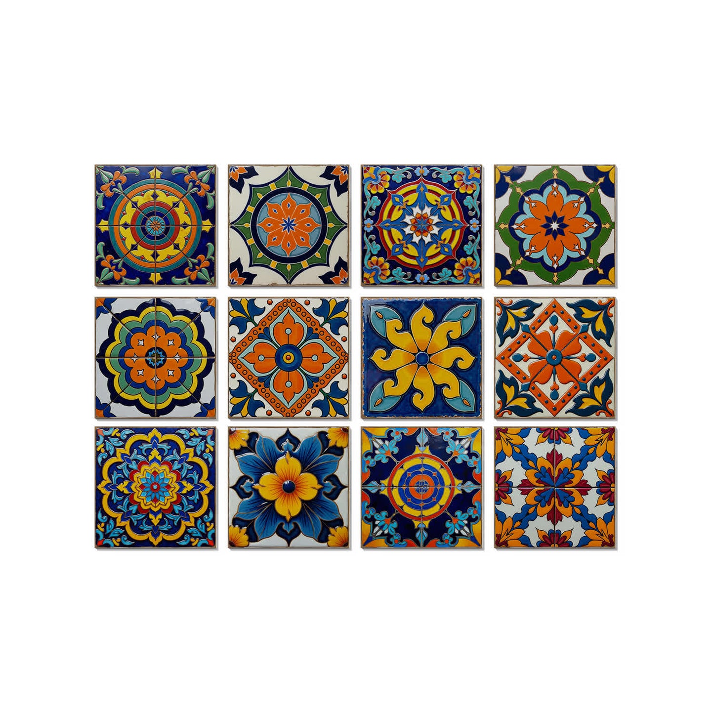 Bunte Talavera-Fliesen-Wandaufkleber aus PET-Schaum - image 7