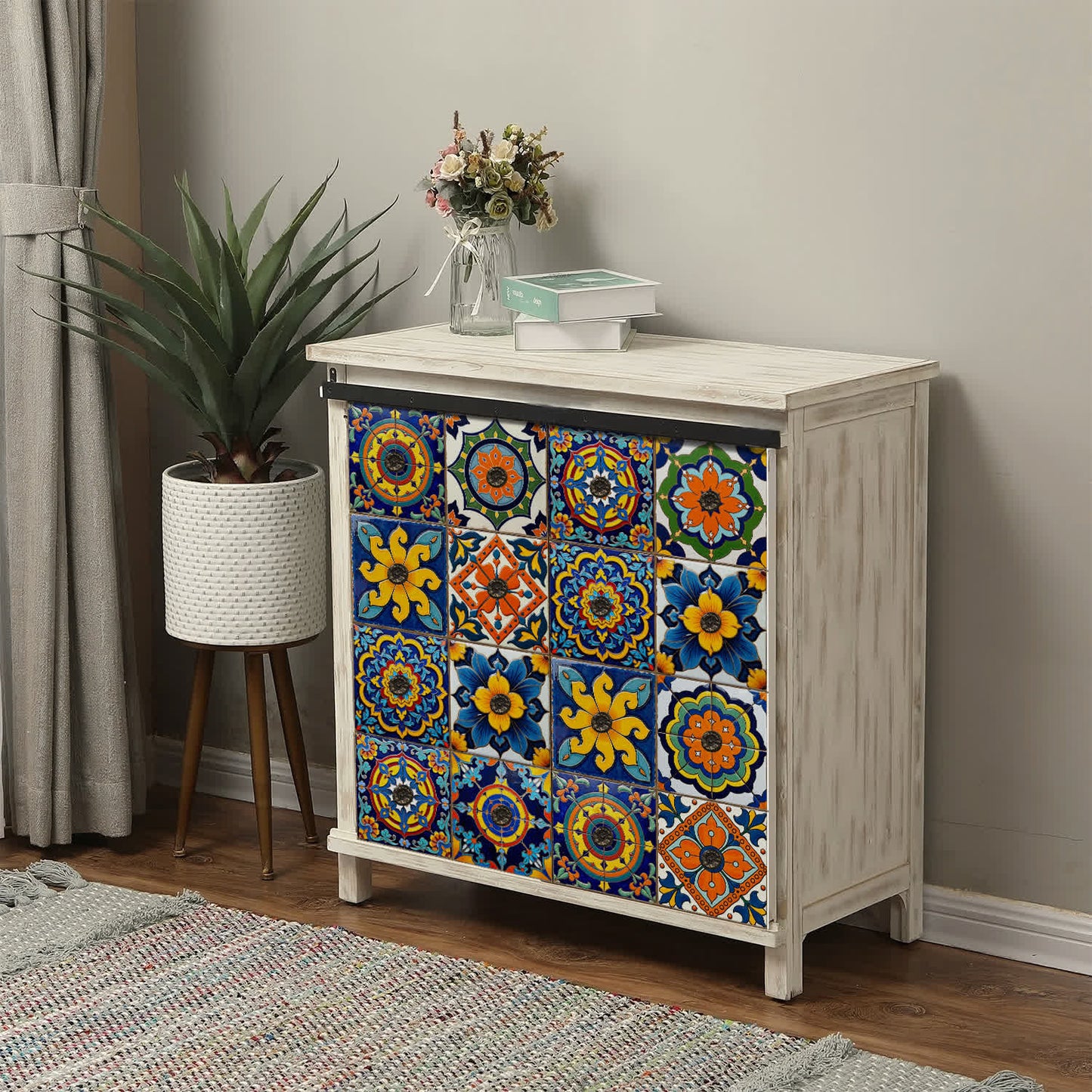 Bunte Talavera-Fliesen-Wandaufkleber aus PET-Schaum - image 4