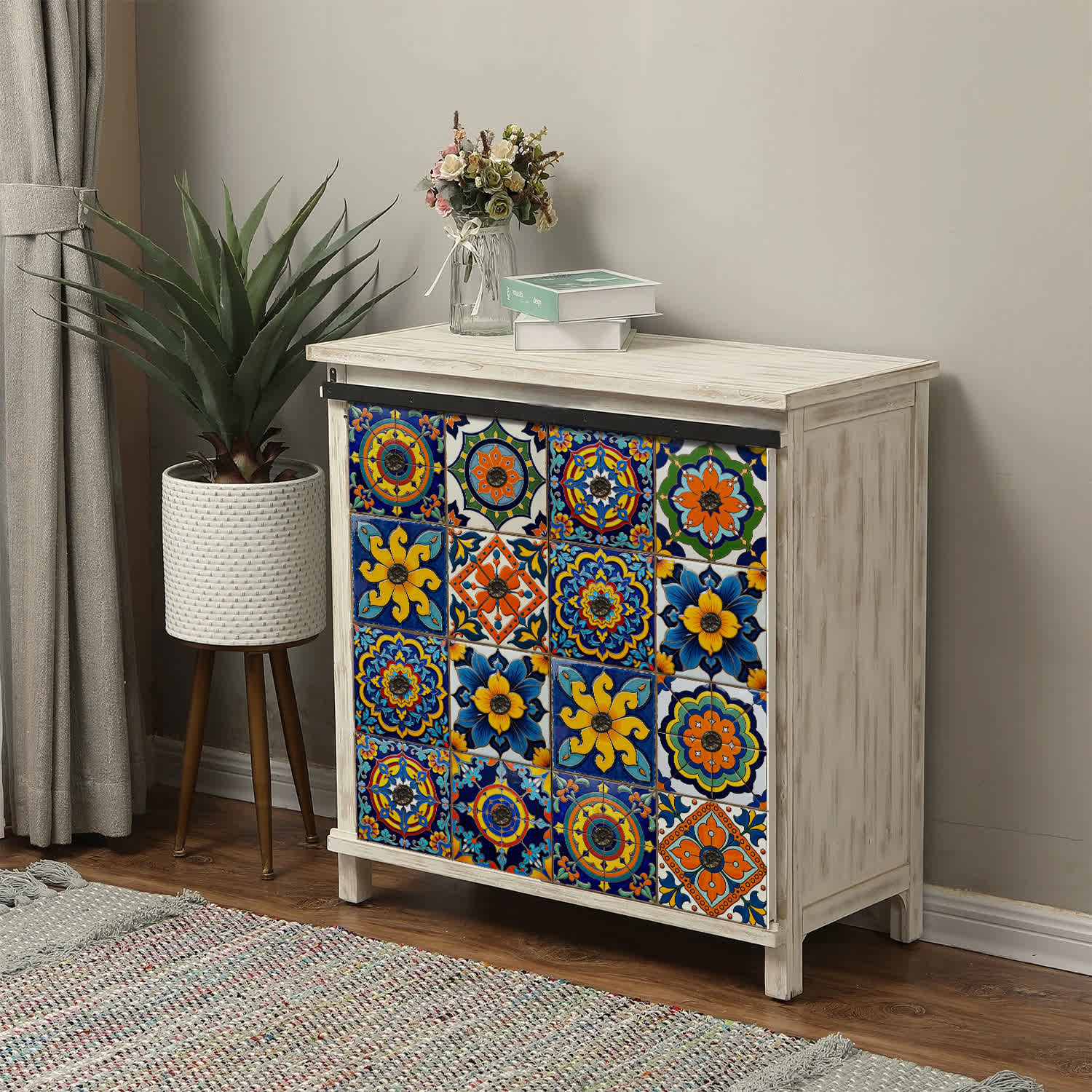 Bunte Talavera-Fliesen-Wandaufkleber aus PET-Schaum - image 4