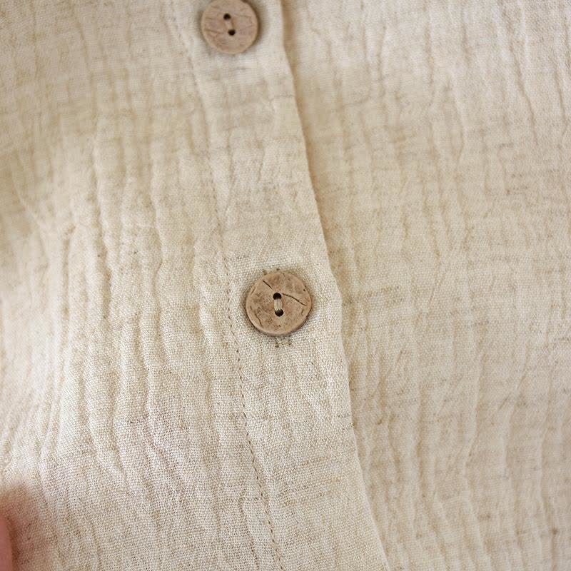 Passende minimalistische Pyjama-Schlafanzüge aus Baumwollleinen - image 8