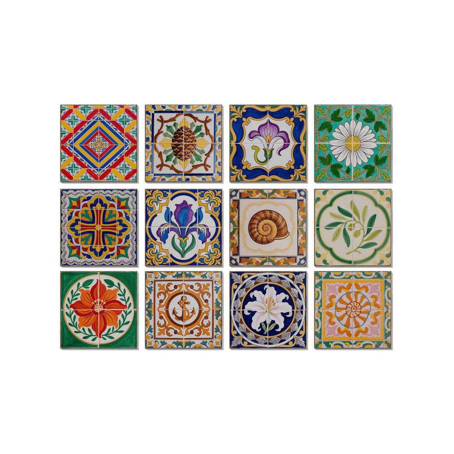 Vintage Talavera PET-Schaumfliesen-Wandaufkleber - image 6