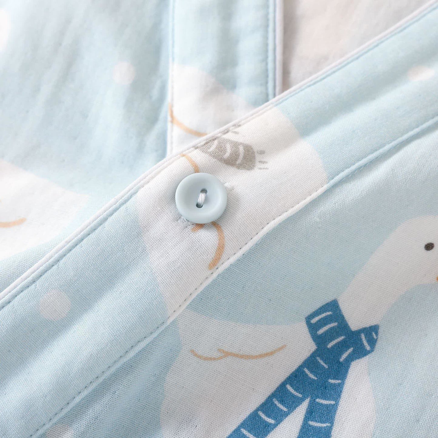Baumwollgaze-Kimono-Pyjama mit Cartoon-Gans - image 5