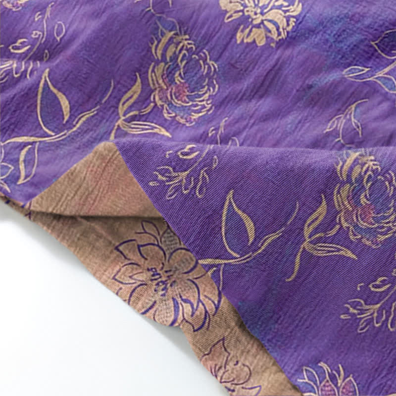 Peony – Loungewear-Set aus Baumwollgaze-Kimono - image 3