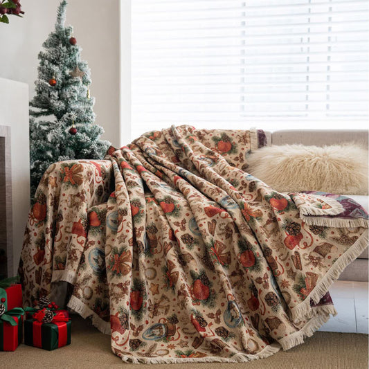 Weihnachts-Sofadecke mit Kristallkugeln - 180cm x 340cm - image 0