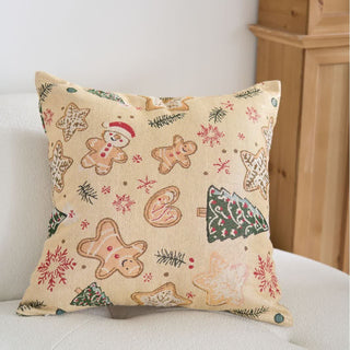 Weihnachts-Lebkuchenmann-Jacquard-Überwurfkissen - 60cm x 60cm - image 0