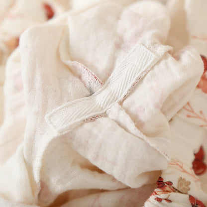 Kimono-Pyjama aus Baumwollgaze mit Kirsch- und Pilzmotiv - image 4