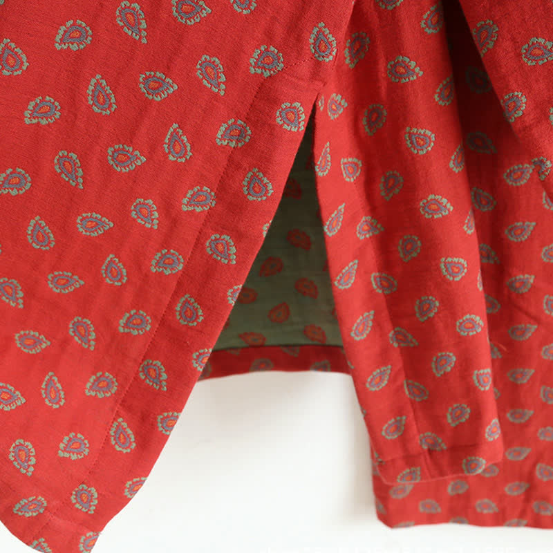 Paisley-inspirierter Jacquard-Pyjama aus Baumwollgaze - image 8