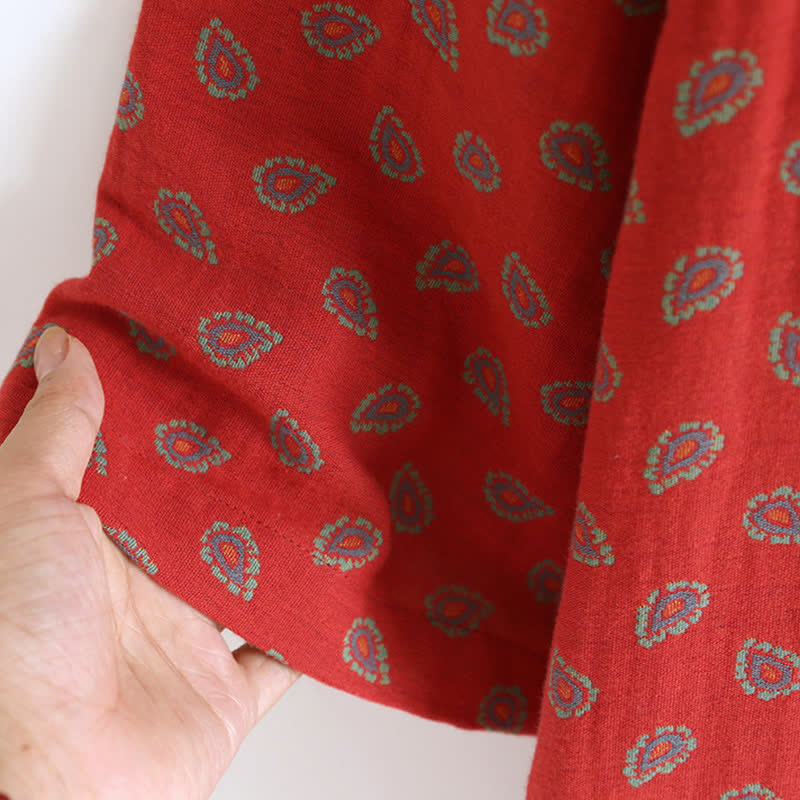 Paisley-inspirierter Jacquard-Pyjama aus Baumwollgaze - image 7