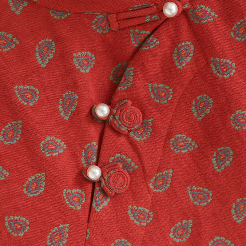 Paisley-inspirierter Jacquard-Pyjama aus Baumwollgaze - image 5