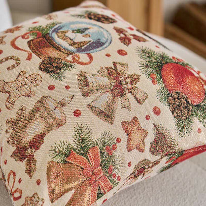 Weihnachts-Kristallkugel-Jacquard-Wurfkissen - image 1