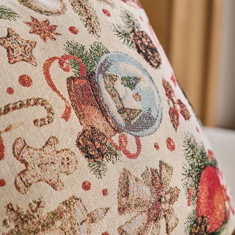 Weihnachts-Kristallkugel-Jacquard-Wurfkissen - image 3