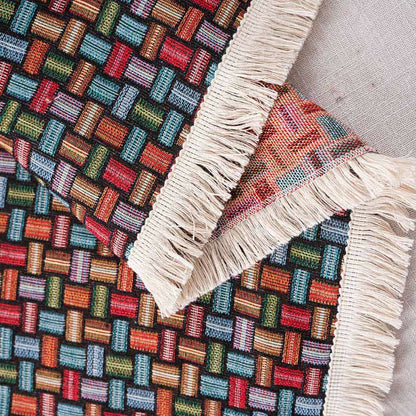 Bunte geometrische Knoten-Sofa-Überwurfdecke - image 6