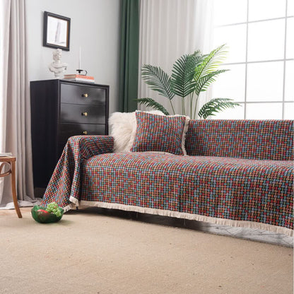 Bunte geometrische Knoten-Sofa-Überwurfdecke - image 2