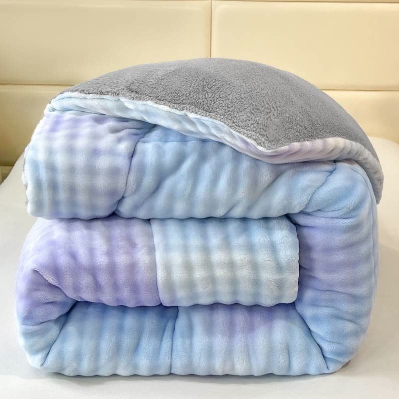Flauschige, warme Sherpa-Decken mit Farbverlauf - Blau & Lila - 220cm x 240cm - image 18