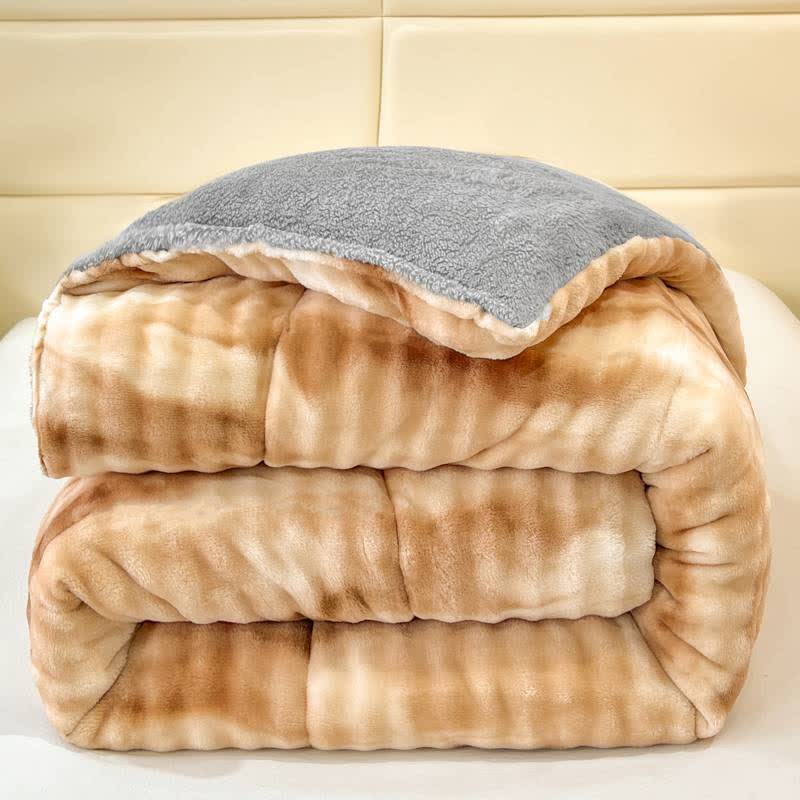 Flauschige, warme Sherpa-Decken mit Farbverlauf - Kaffee - 220cm x 240cm - image 13