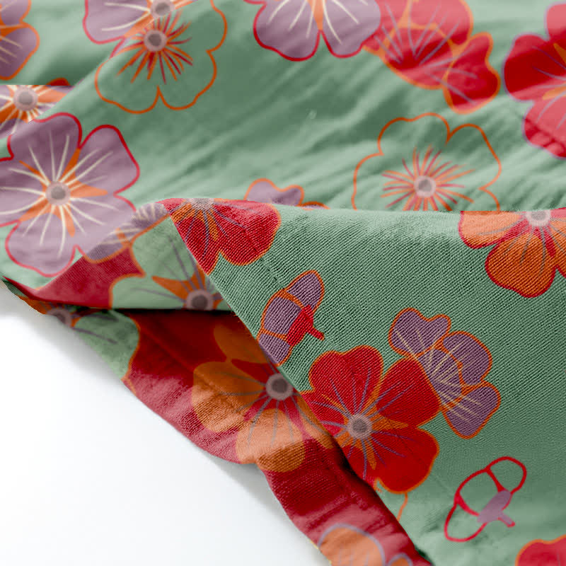 Plum Blossom Baumwoll-Kimono-Loungewear-Set - image 6