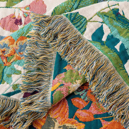 Flourish Flower Baumwollgaze-Quastensteppdecke - image 6
