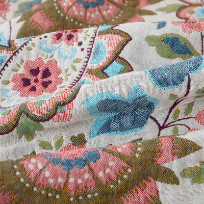 Steppdecke aus Baumwollgaze mit ethnischem Paisley-Blumenmuster - image 5