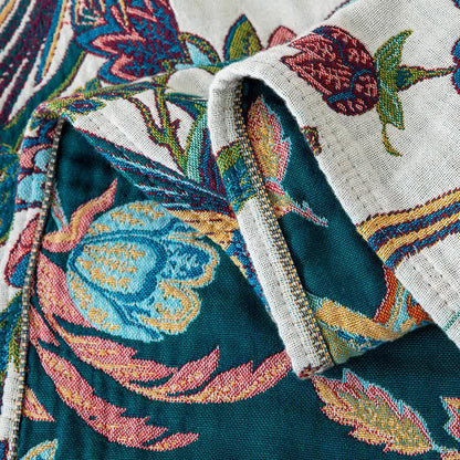 Quilt mit Quasten aus Baumwollgaze mit fliegendem Vogel - image 5