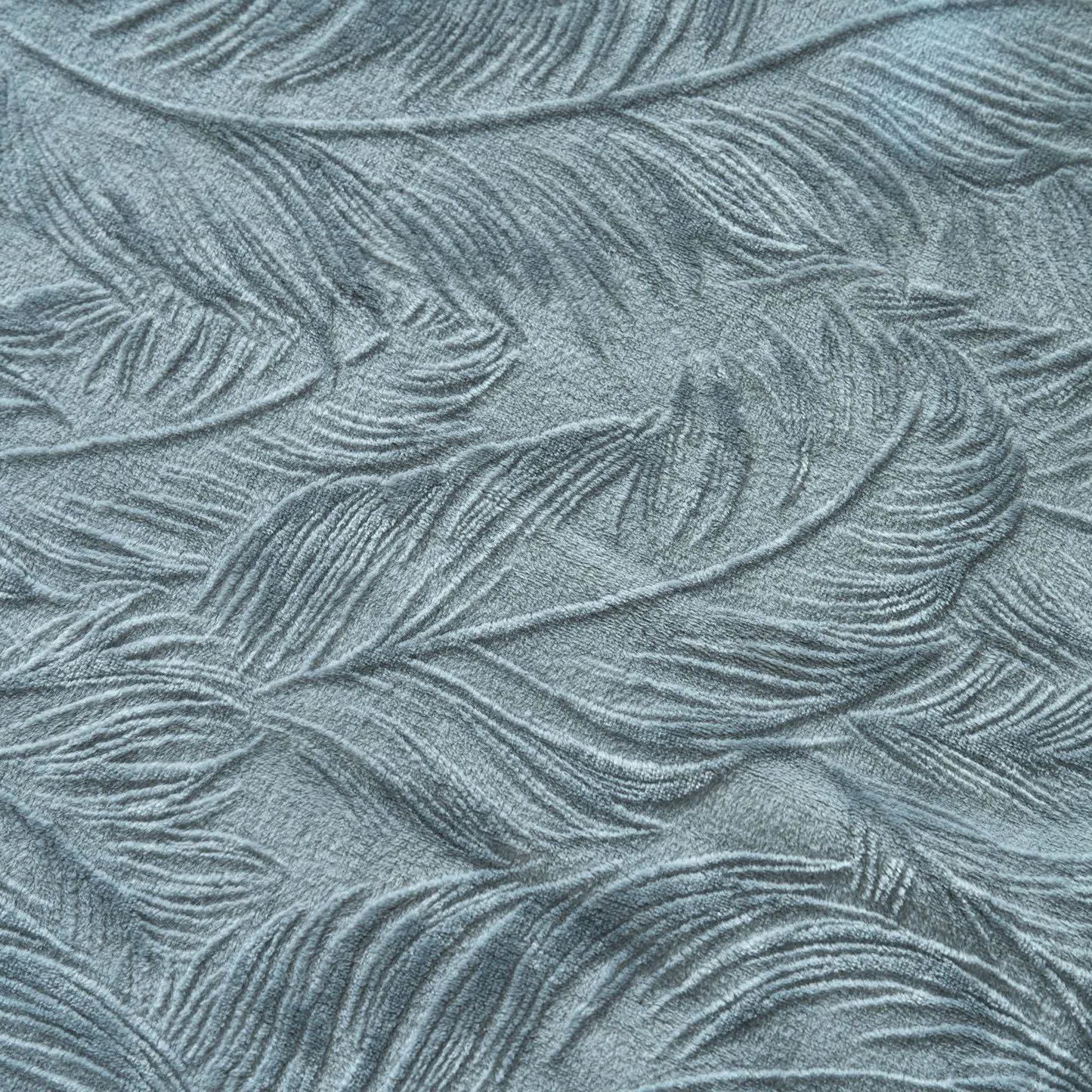 Warme Überwurfdecke mit Blattstruktur - image 3