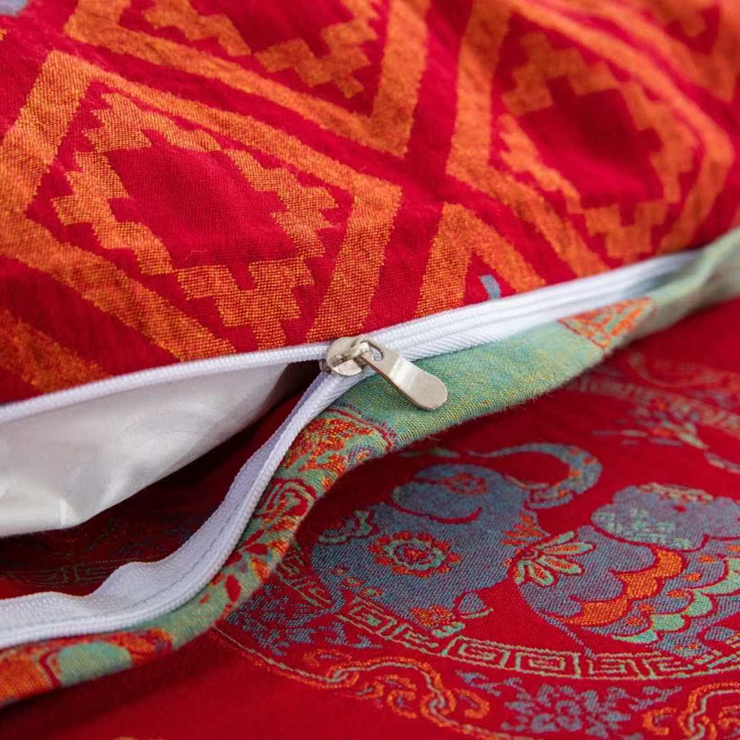 Thailändisches Elefanten-Bettwäscheset aus Baumwollgaze (4-teilig) - image 6