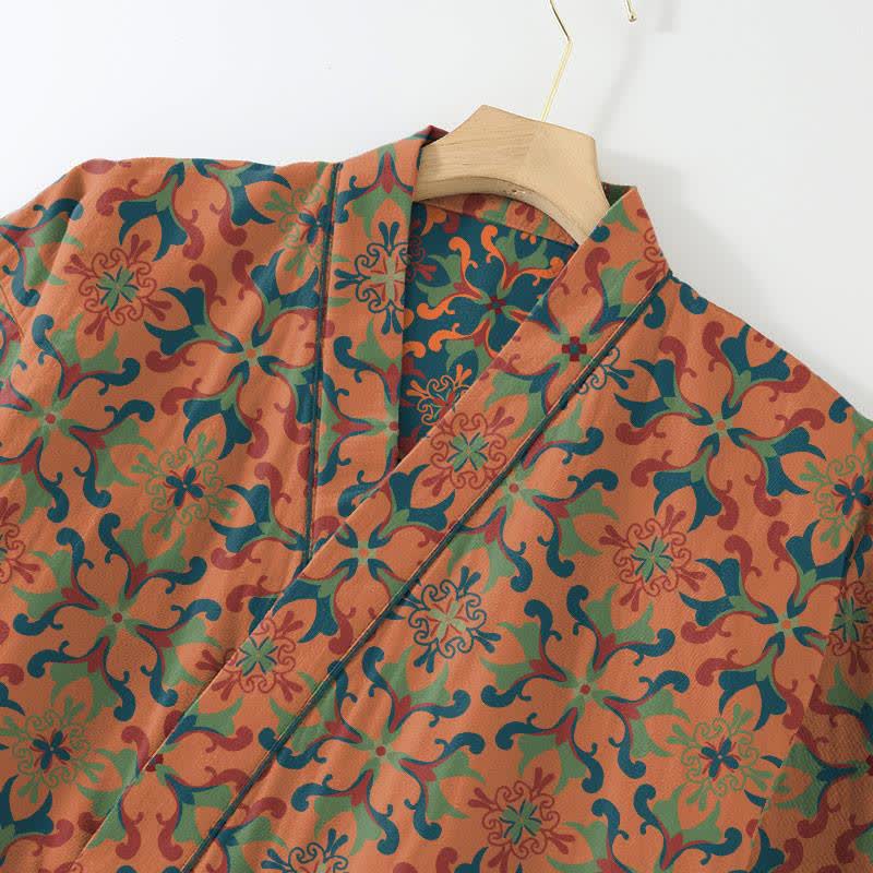 Loungewear-Set aus Baumwoll-Kimono mit geometrischem Muster - image 6