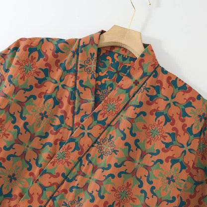 Loungewear-Set aus Baumwoll-Kimono mit geometrischem Muster - image 6