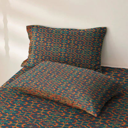 Tagesdecke aus Baumwolle mit geometrischem Retro-Muster - image 2