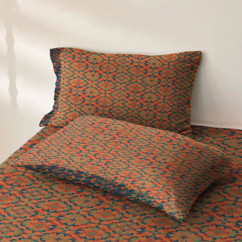 Tagesdecke aus Baumwolle mit geometrischem Retro-Muster - image 6