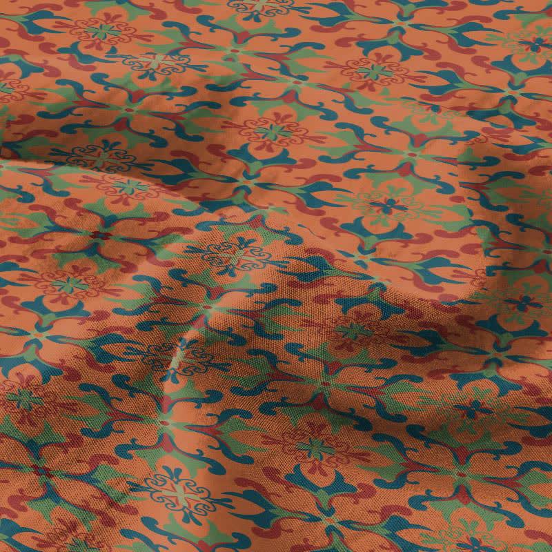 Tagesdecke aus Baumwolle mit geometrischem Retro-Muster - image 7