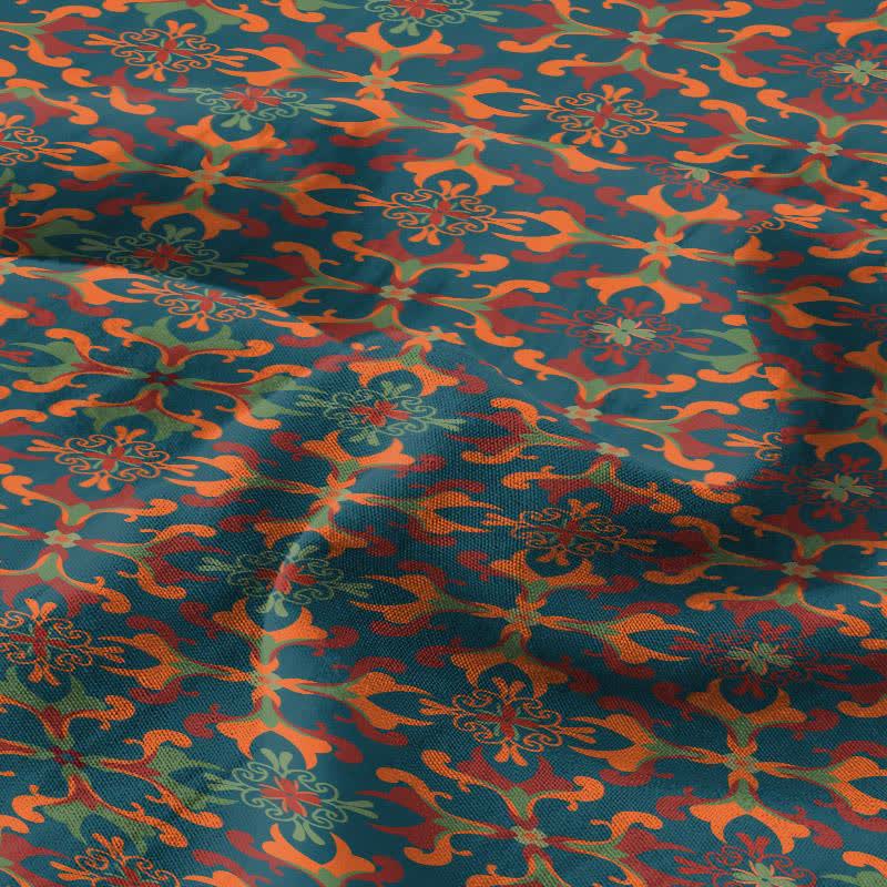 Tagesdecke aus Baumwolle mit geometrischem Retro-Muster - image 3