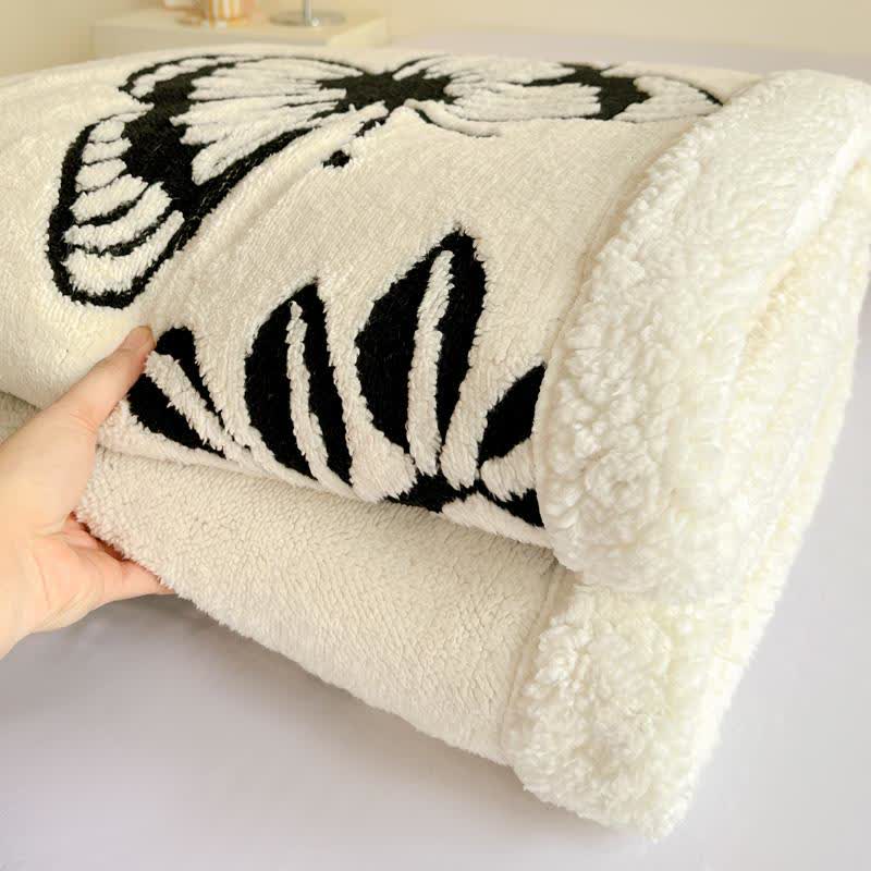 Jacquard-Überwurfdecke mit Baum- und Schmetterlingsmotiv - image 11