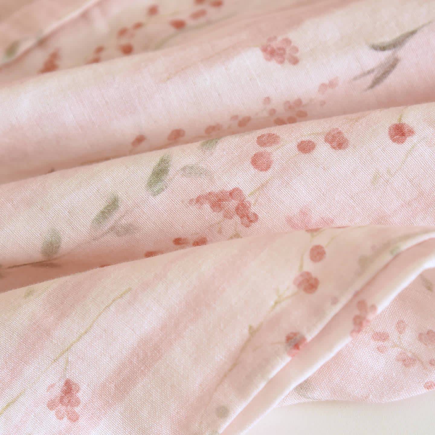 Rosa gestreiftes Kimono-Loungewear-Set mit Blumenmuster - image 12
