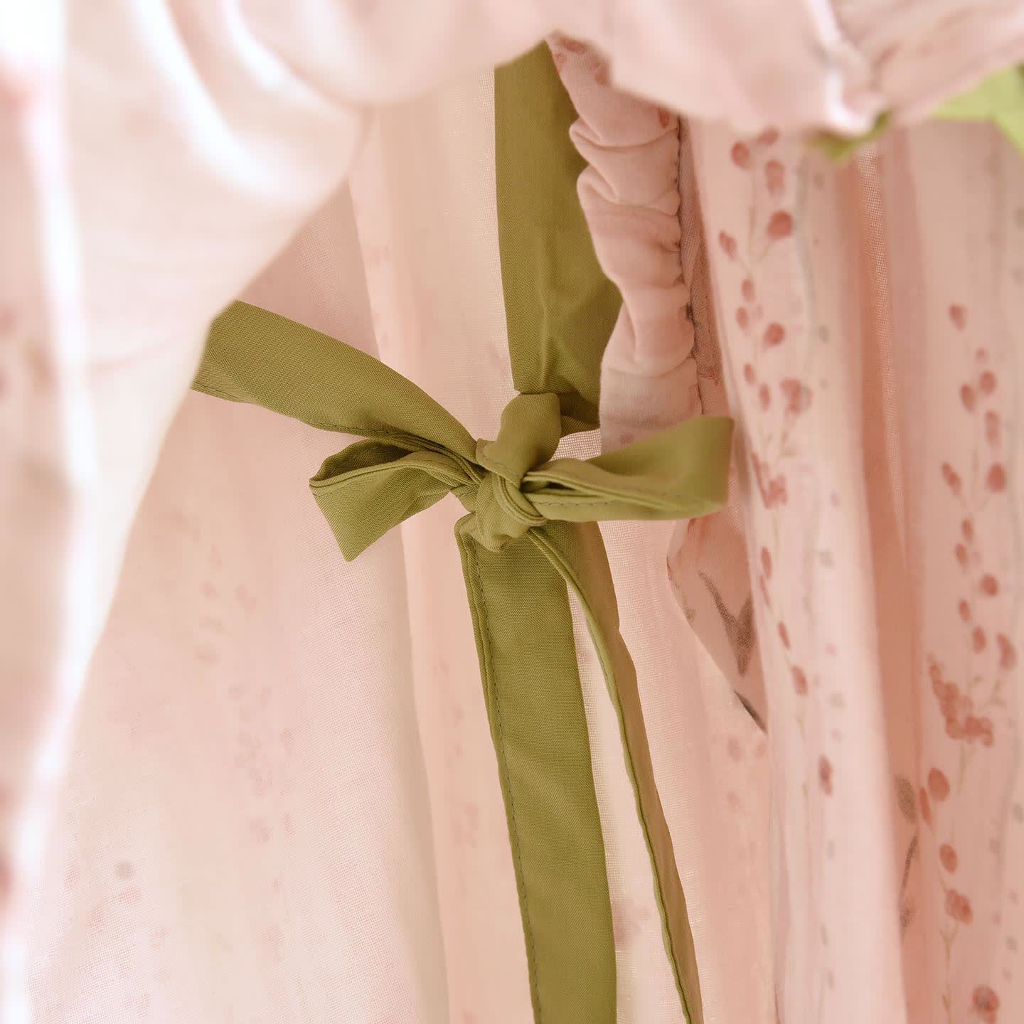 Rosa gestreiftes Kimono-Loungewear-Set mit Blumenmuster - image 5