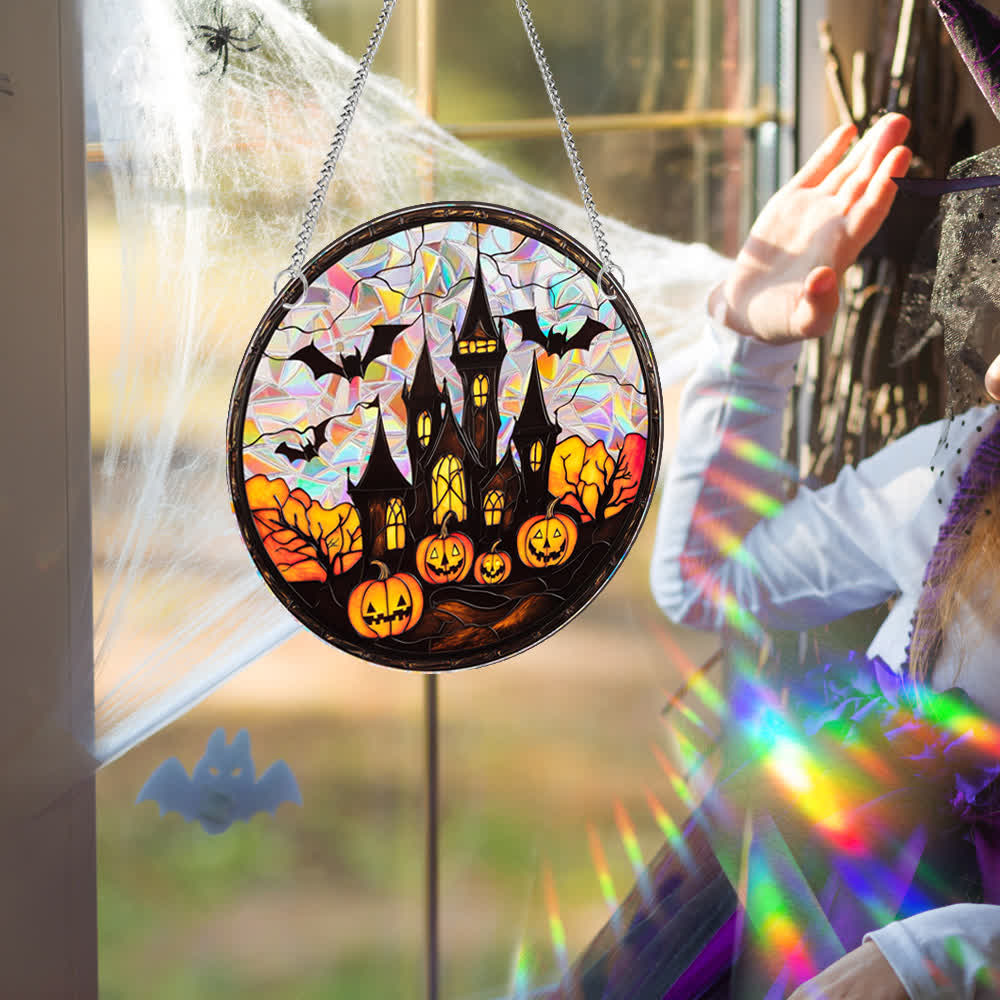 Halloween Kürbis Fledermaus Fensterbehang - image 2