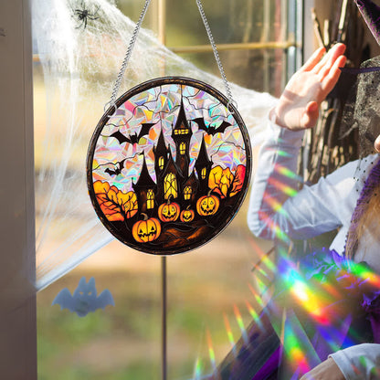 Halloween Kürbis Fledermaus Fensterbehang - image 2
