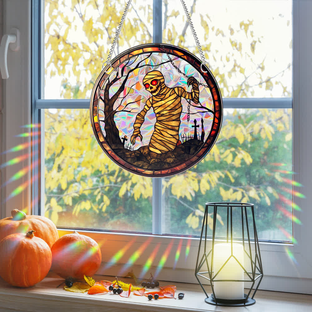 Gruselige Halloween-Fensterdekoration zum Aufhängen - image 1