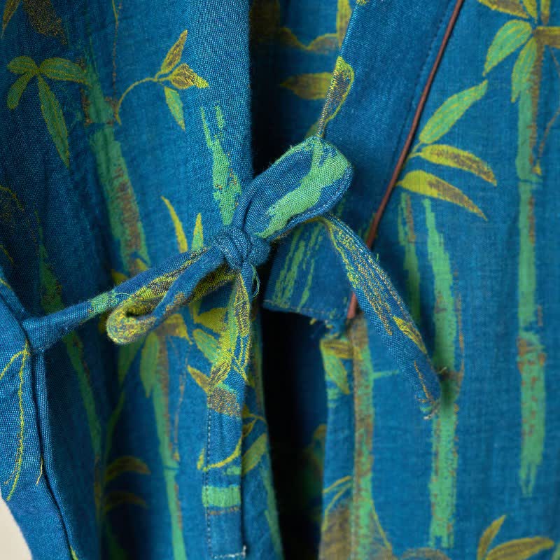 Loungewear-Set aus Kimono aus Bambus-Baumwollgaze - image 18